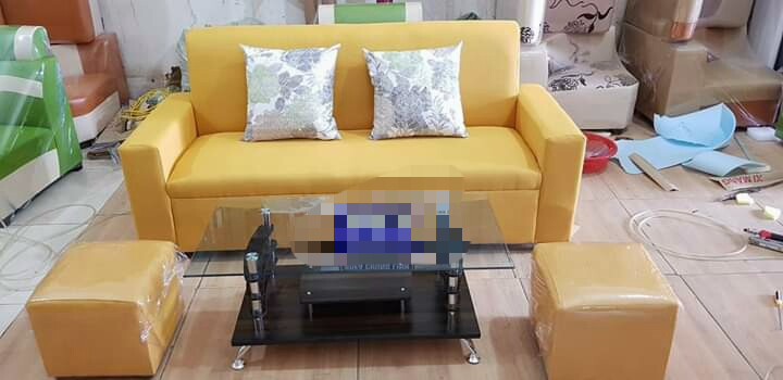 Bộ Sofa Văng Màu Vàng  Hải Phòng